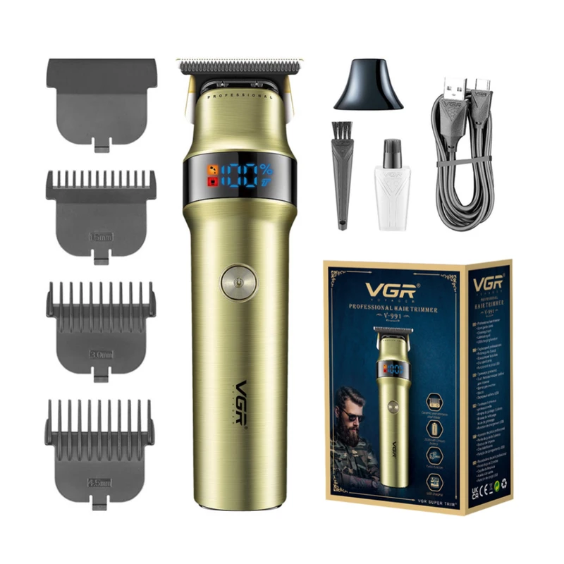 ماشین اصلاح موی سر و صورت و بدن شارژی وی جی آر مدل V-991 - تصویر 6