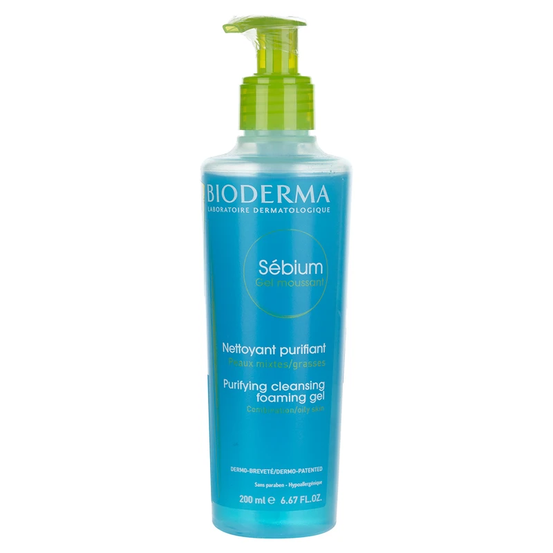 ژل فوم شستشوی صورت بایودرما سِبیوم 200ml مناسب کنترلکننده چربی